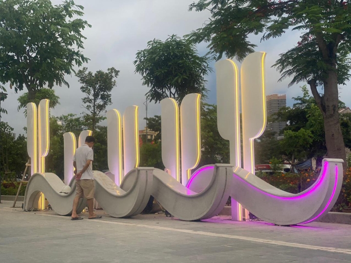 Ghế trang trí công viên Hải Phòng