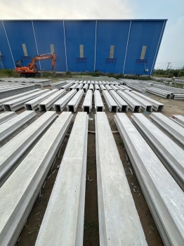 Một góc nhỏ tại xưởng Omega sản xuất cấu kiện bê tông